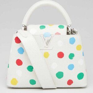 Louis Vuitton x YK White/Multicolor Taurillon Leather Capucines BB Bag